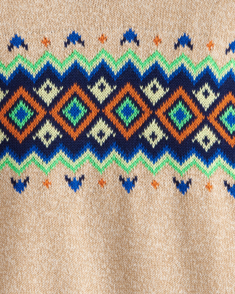Toddler Boy Sweater - Tan, image 2 of 3 slides
