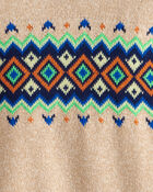 Toddler Boy Sweater - Tan, image 2 of 3 slides