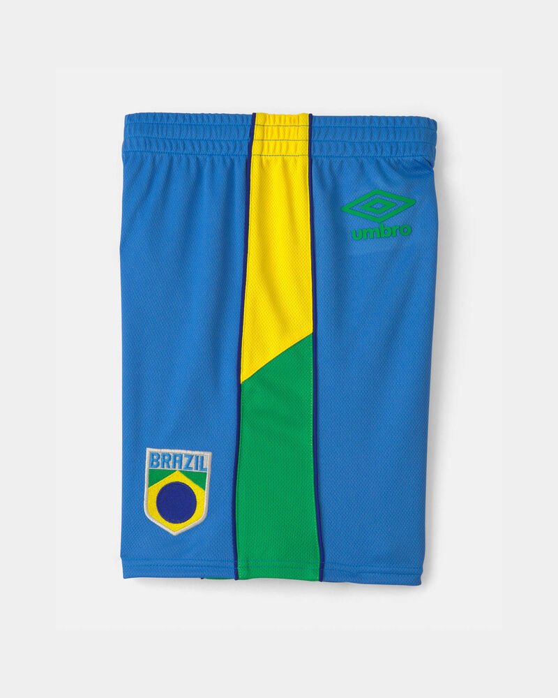  Umbro Brazil Mesh Soccer Shorts - Blue/Yellow/Green, image 5 of 8 slides