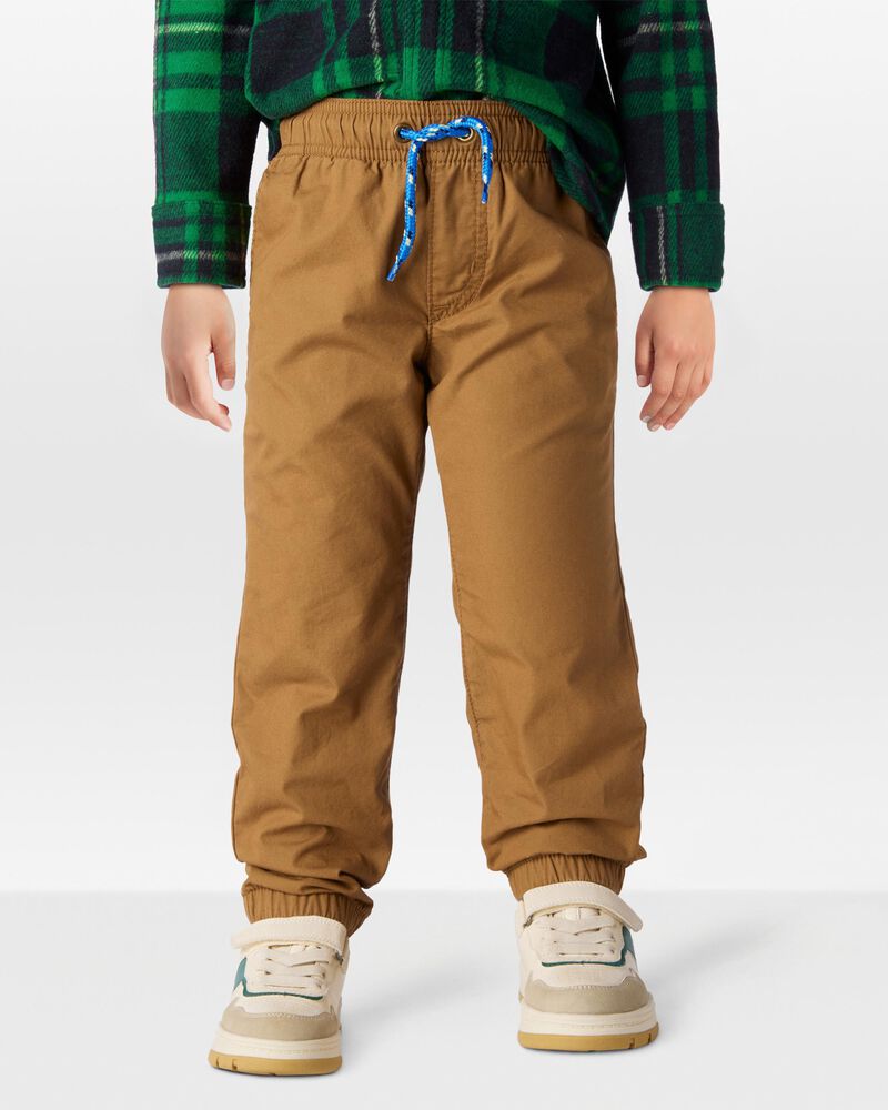 Toddler Pull-On Poplin Pants, image 1 of 7 slides