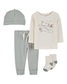 Baby 4-Piece Airplane Outfit Set, image 1 of 3 slides