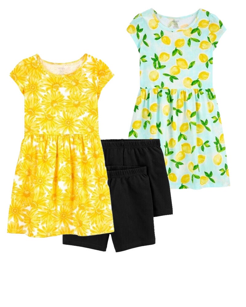 Multi Kid 4 Piece Dress Bike Short Set Carter s Oshkosh Canada