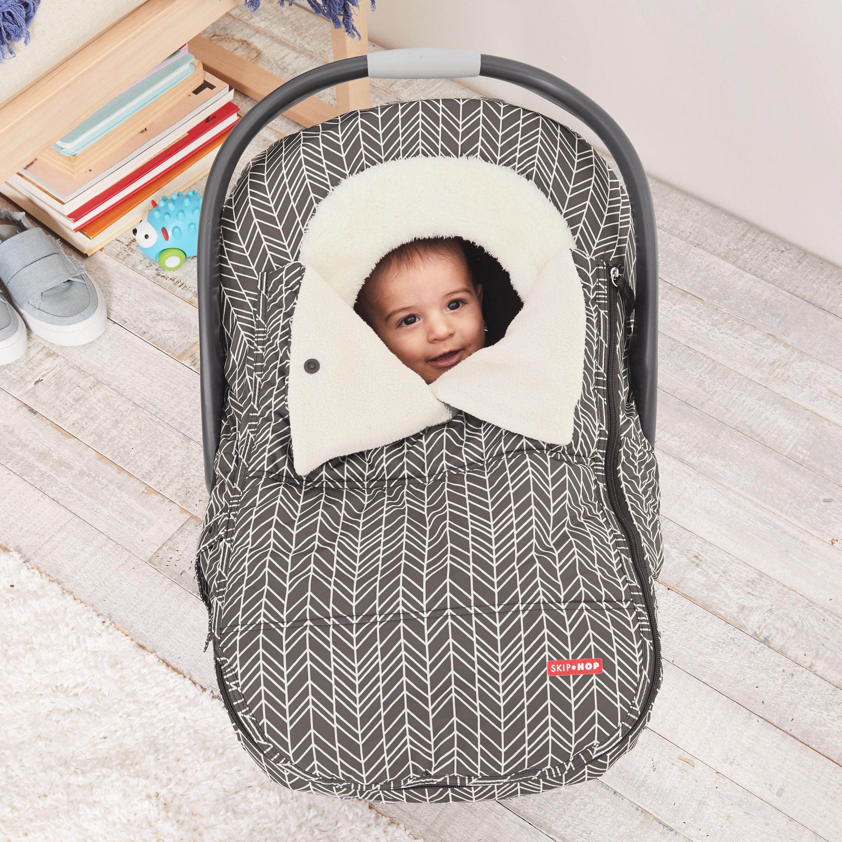 Infant cover for car seat clearance