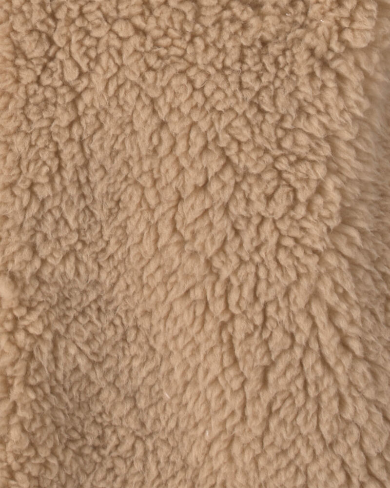 Baby Bear Hooded Zip-Up Jacket - Brown, image 2 of 3 slides