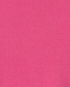 Girls Long-Sleeve Ribbed Top - Pink, image 2 of 3 slides