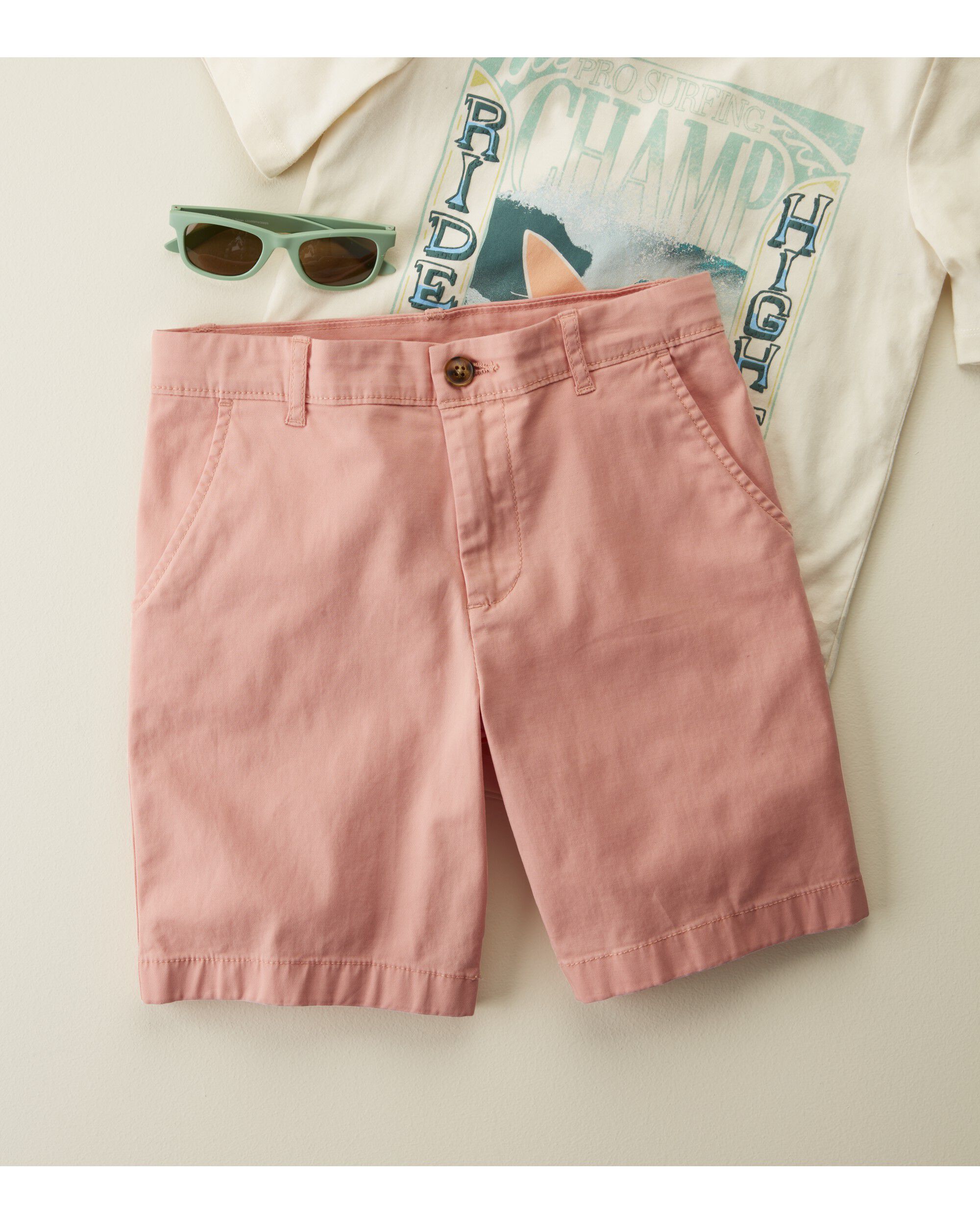 Pink Pastel Stretch Chino Shorts Carter s Oshkosh Canada