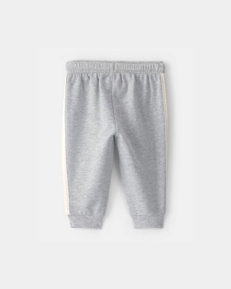 Baby Boy French Terry Pants - Grey, image 2 of 4 slides