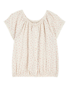 Kid Cherries Print Short-Sleeve Fashion Top, image 1 of 3 slides