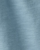 Baby Girl 100% Cotton Wide-Leg Pants - Blue, image 2 of 3 slides