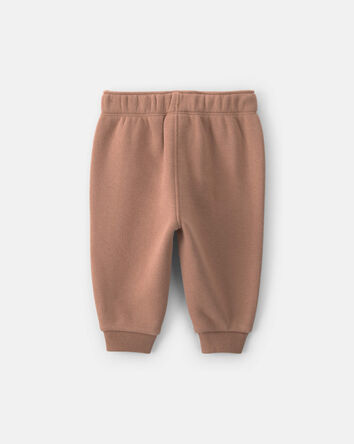 Baby Boy Fleece Pants - Brown, 