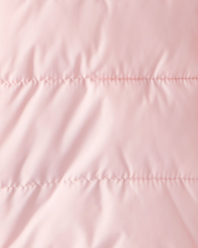 Kid Hooded Puffer Jacket - Pink, image 5 of 5 slides