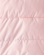 Kid Hooded Puffer Jacket - Pink, image 5 of 5 slides
