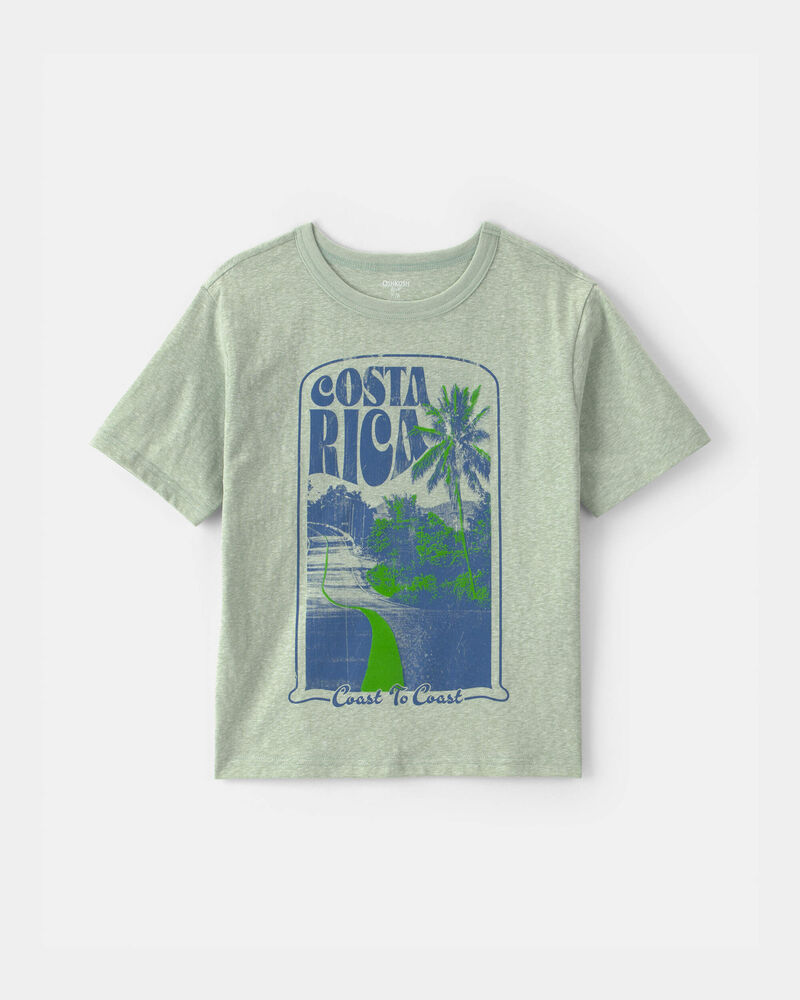 Boys 'Costa Rica' Beach Graphic Tee - Green, image 1 of 4 slides