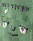 Toddler Boy Frankenstein Halloween Hoodie - Green, image 3 of 5 slides