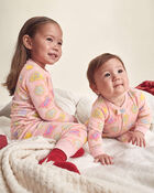 Toddler Girl 2-Piece Disney&copy; Princess Holiday DreamPlush Snug Fit Pyjama Set - Pink, image 3 of 4 slides