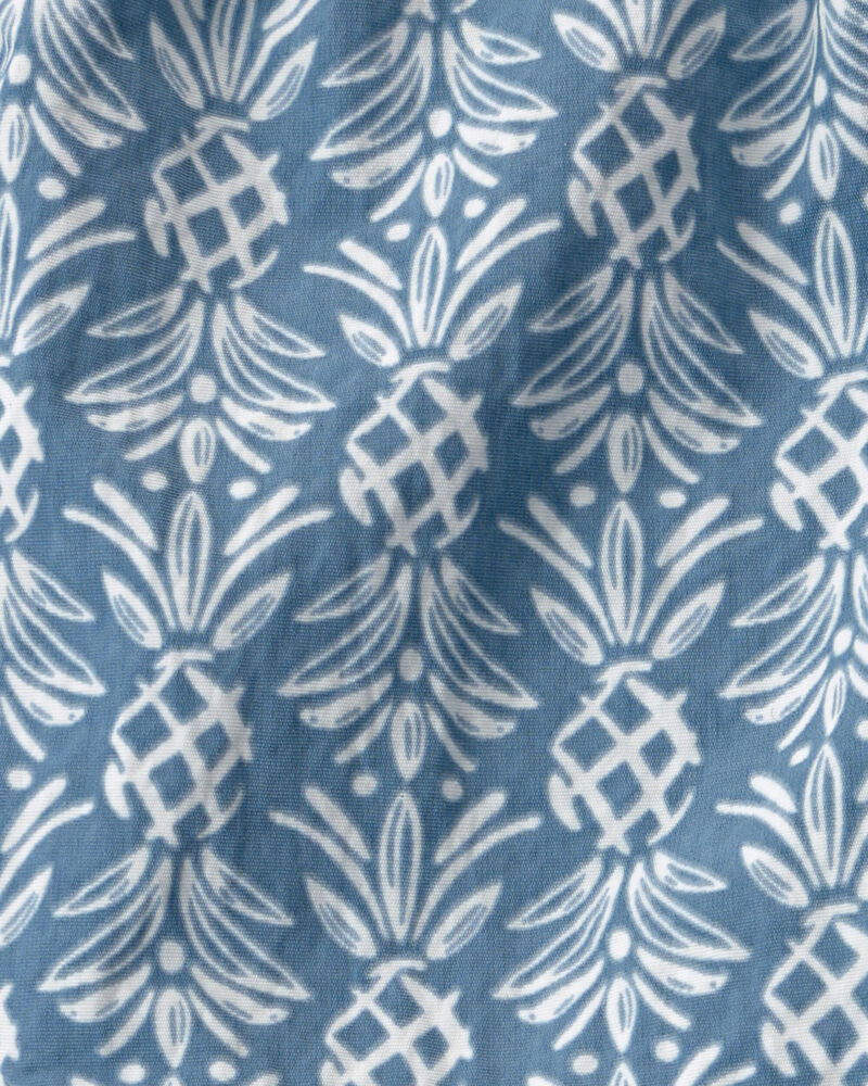 Baby Boy Recycled Swim Trunks in Bloom Lagoon Print, image 4 of 5 slides