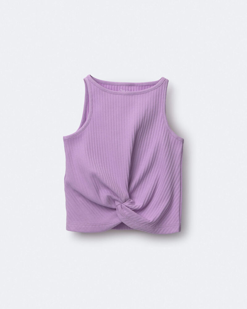 Tout-petit fille - D&eacute;bardeur nou&eacute; devant - Mauve, image 1 sur 2 diapositives