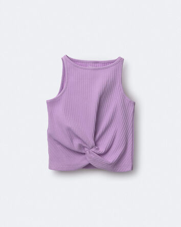Toddler Girl Tie-Front Tank - Purple, 