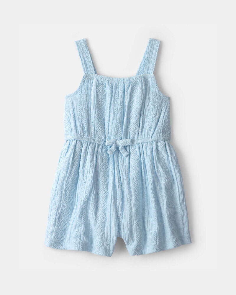B&eacute;b&eacute; fille - Barboteuse textur&eacute;e - Bleu clair, image 1 sur 2 diapositives