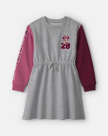 Girls Disney&copy; Minnie Colour Block Long-Sleeve Dress - Grey, 