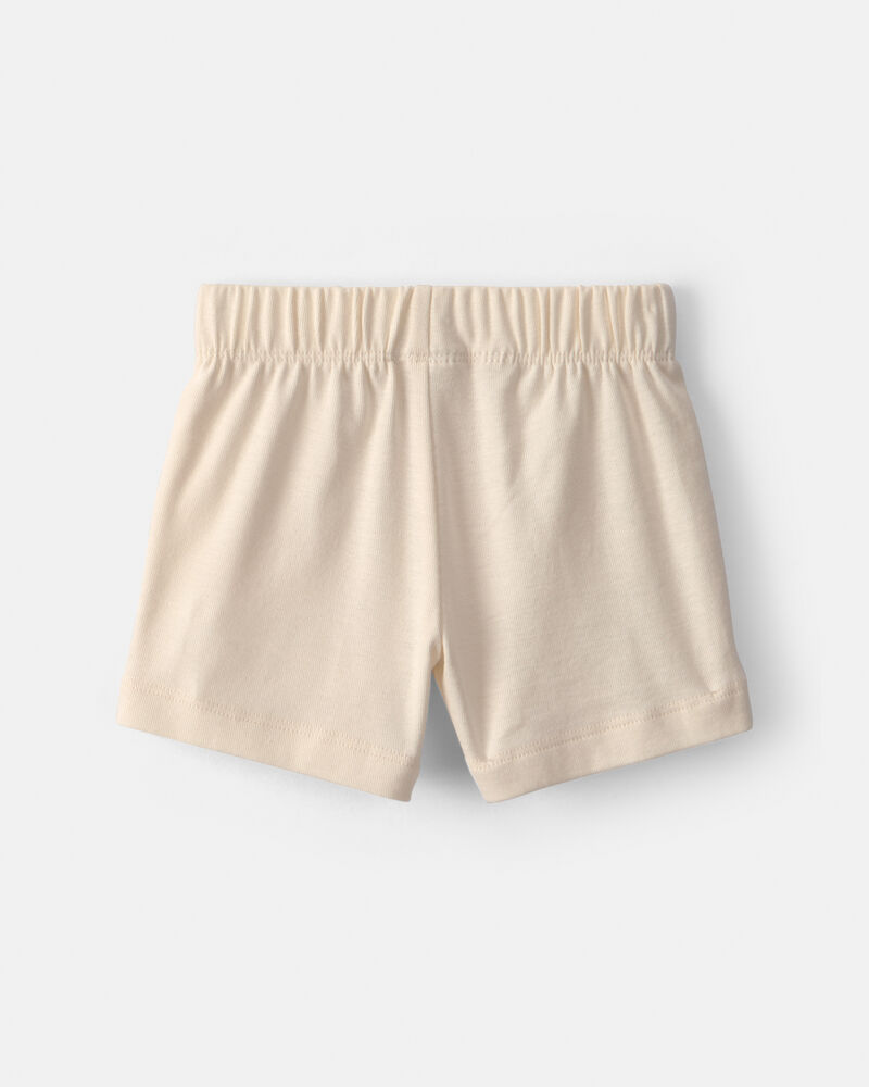B&eacute;b&eacute; - Emballage 2 shorts - Ivoire/Gris, image 2 sur 4 diapositives