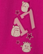 Girls Squishmallow Fleece Wide-Leg Pants - Pink, image 3 of 3 slides