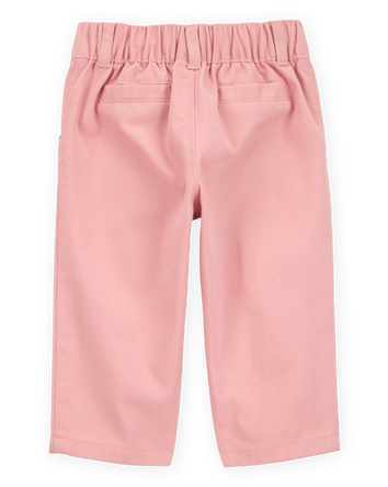 Baby 3-Piece Bowtie Pant Set - Ivory/Pink, 
