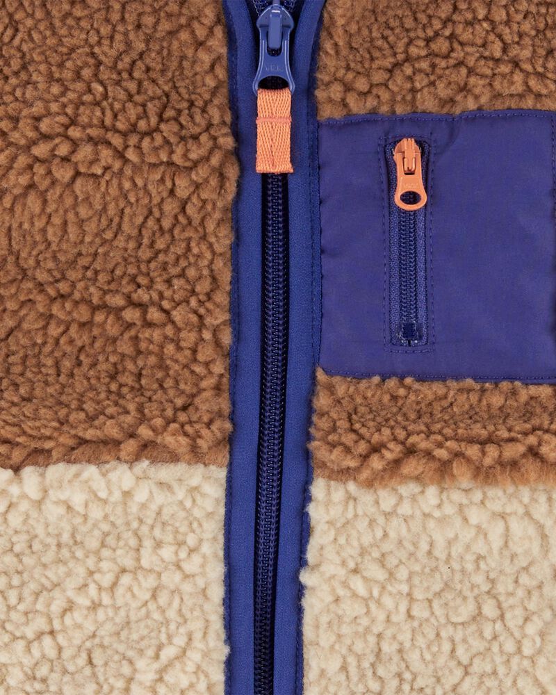 Baby Zip-Up Sherpa Vest, image 3 of 4 slides