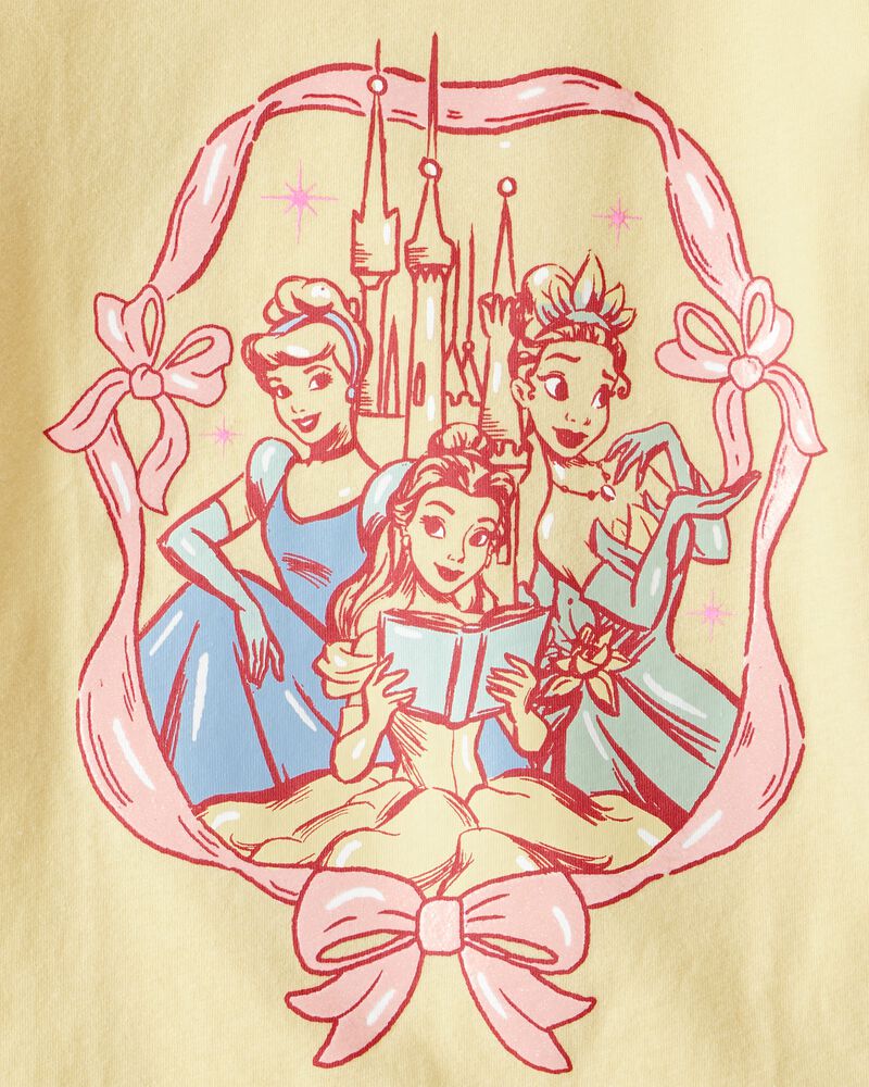 Toddler Girl Disney© Princess Short Sleeve Graphic Tee- Yellow, image 2 of 2 slides
