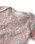 Baby Girl 3-Pack Organic Cotton Bodysuits in Spring Floral, image 2 of 6 slides