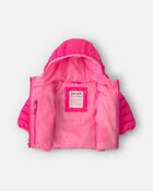 B&eacute;b&eacute; fille - Blouson matelass&eacute; compact mi-&eacute;paisseur - Rose, image 2 sur 4 diapositives