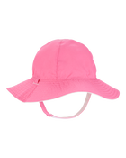Baby Girl Reversible Solid Swim Hat - Pink/White, image 1 of 3 slides