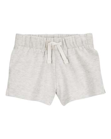 Baby Pull-On French Terry Shorts - Grey, 
