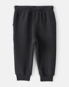 Baby Boy Fleece Joggers - Black, image 2 of 4 slides