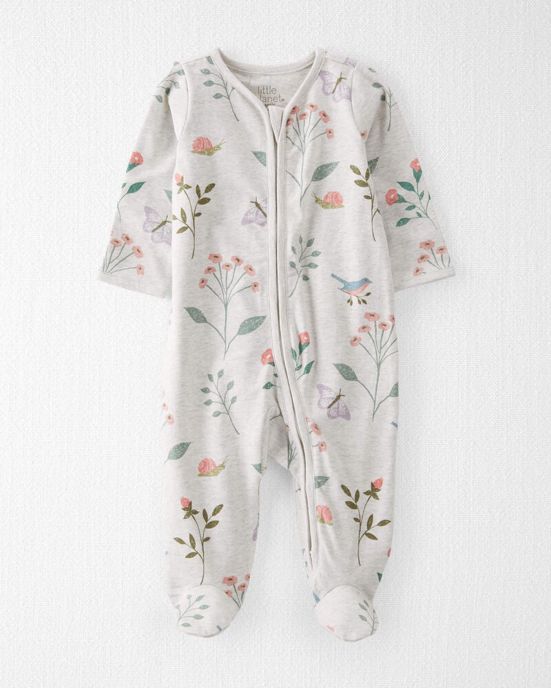 Baby Organic Cotton Sleeper Pyjamas, image 1 of 4 slides