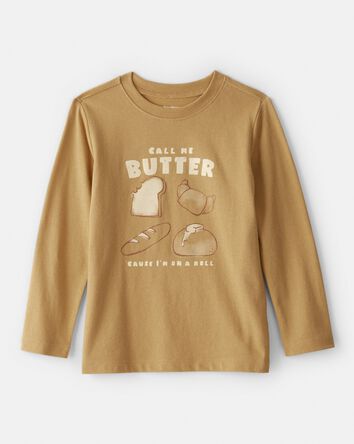 Toddler Boy Bread Long-Sleeve Graphic Tee - Brown, 