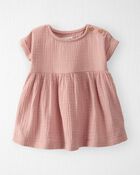 Baby Organic Cotton Gauze Dress, image 1 of 6 slides