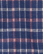 Toddler Girl Plaid Knit Skort - Navy, image 3 of 4 slides