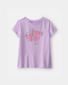 Girls Axolotl Graphic Tee - Purple, image 1 of 3 slides