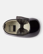 Baby Girl Bow Shiny Mary Jane Dress Shoes - Black, image 4 of 6 slides