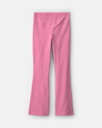 Girls Pull-On Stretch Flare Leggings - Pink, 