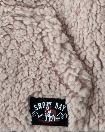 Baby Boy Sherpa Pullover Sweatshirt - Brown, 