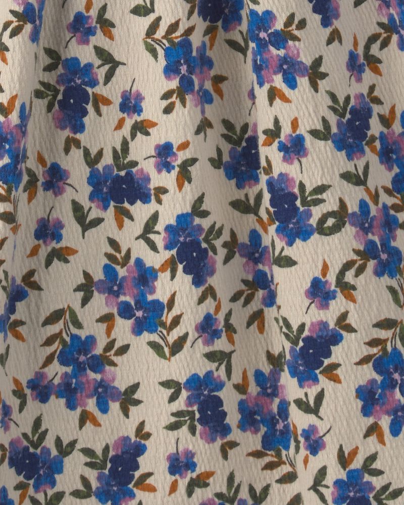 Filles - Robe &agrave; manches courtes &agrave; fleurs, image 5 sur 5 diapositives