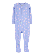 Baby 1-Piece Jellyfish 100% Snug Fit Cotton Footie Pyjamas, image 1 of 3 slides