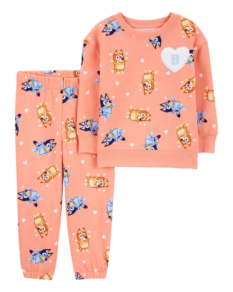 Baby 2-Piece Bluey Sweatshirt & Pant Set, image 1 of 2 slides