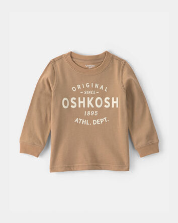 Baby Boy Oshkosh Logo Long-Sleeve Tee - Brown, 