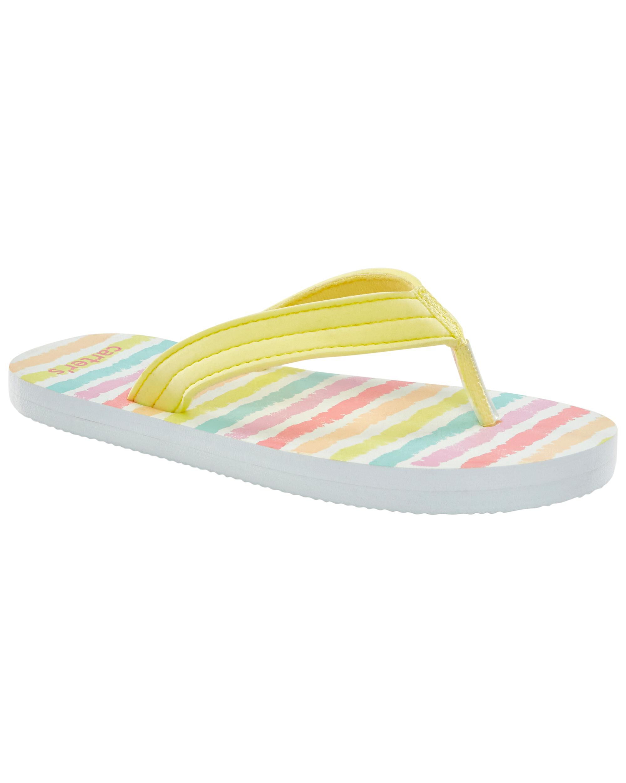 Yellow Striped Flip Flops Carter s Canada