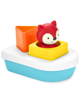 Zoo Sort & Stack Boat Baby Bath Toy, 