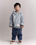 Tout-petit - Chandail imperm&eacute;able &agrave; capuchon, nuage et &eacute;clair - Bleu p&acirc;le, image 1 sur 7 diapositives