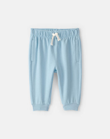 Baby Boy French Terry Pants - Blue, 
